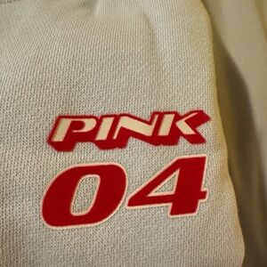 Pink by Victorias Secret Zip up hoodie this is a silvery baby blue color